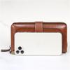 Women Long Wallet Large Capacity Hollow-Out Zipper Wallet Vintage Multi Card Holder Phone Purse Wristlet Clutch Lady Card Holder Coin Purse