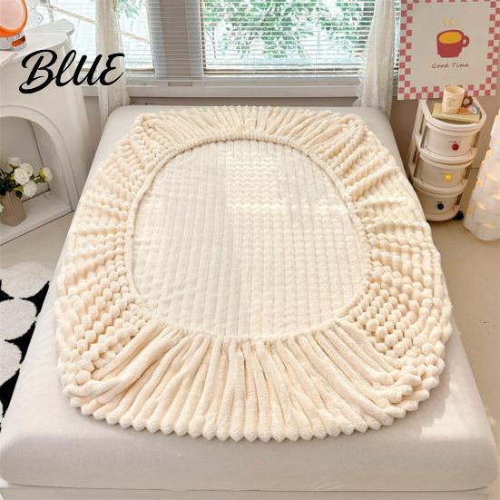 Coprimaterasso in Velluto Lenzuolo con Angoli per l'Inverno Caldo Fondo in Peluche Protettore Termico per Letto con Tasca Profonda Elastico su Tutto Morbido