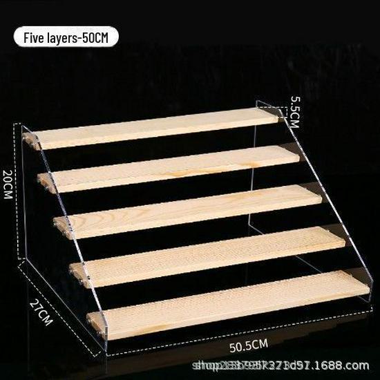 Acrylic Two-Tier Bubble Mart Doll Display Stand