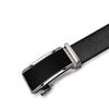 Men's Belt Genuine Leather High End Zinc Alloy Automatic Buckle Casual Cowhide Belt Men's Middle Aged and Young Men's Simple Trouser Belt