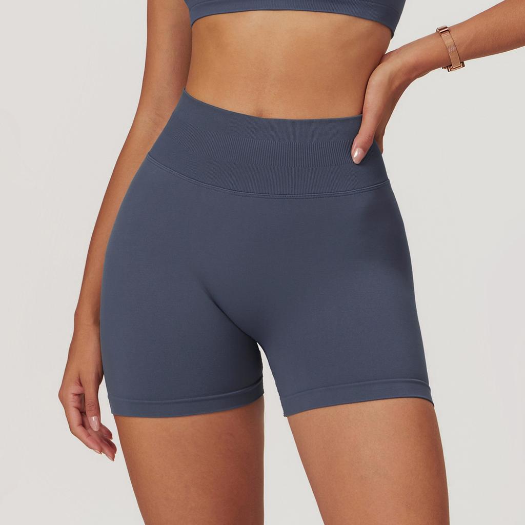 New Seamless High Waisted Yoga Shorts For Summer Women, Tight Fitting And Hip Lifting Sports, Running And Quick Drying Fitness Pants For Women