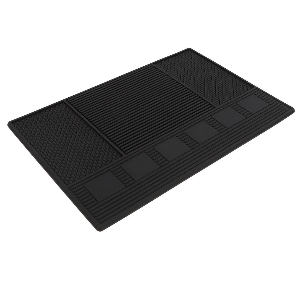 Barber Tool Organizer Mat Prevent Slip Silicone Hair Tool Mat Work Station Pad for Salon Barbershop