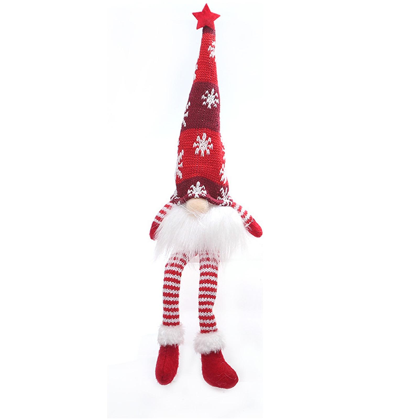 

Santa Rudolph Doll Cloth Birthday Present For Home Christmas Holiday Decoration червоний