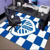 Leeds Crest Design Printed Office Carpet Chair Cushion  Entryway Rug, Rugs for Living Room, Bedroom Christmas gifts