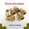 Presta To Schrader Valve Adapter for Easy Inflation - Compatible with Giant Road and French Style Mountain Bikes