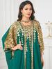 Metallic Color 2025 Muslim Robe Loose Two-Piece Set Dress for Middle East Markets
