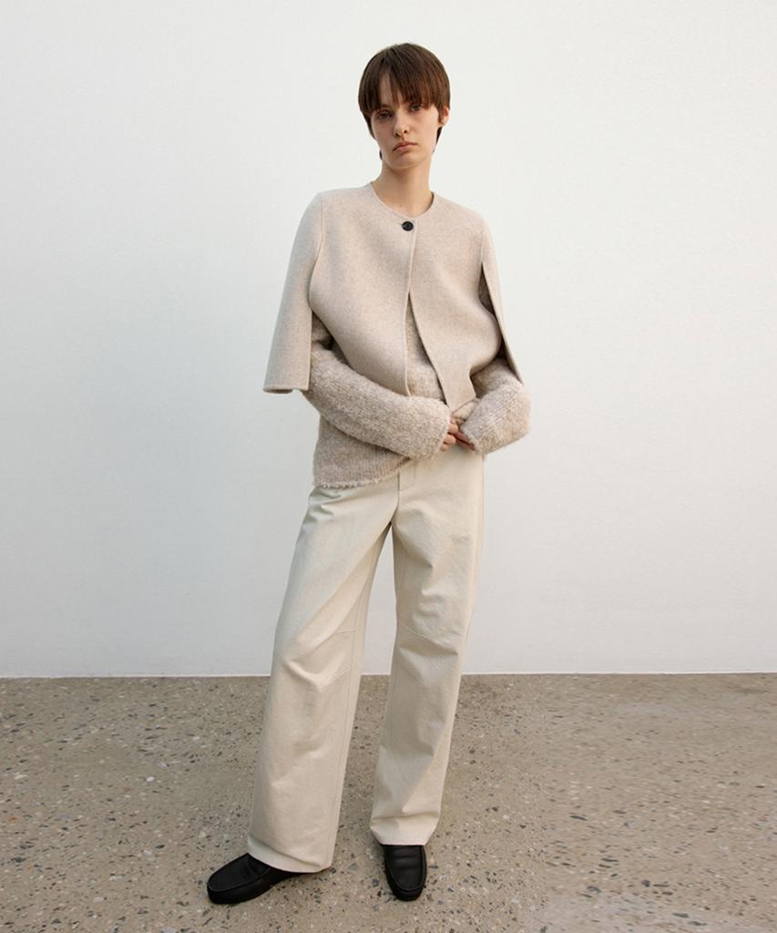 Deolum Denim Trousers_Light Beige