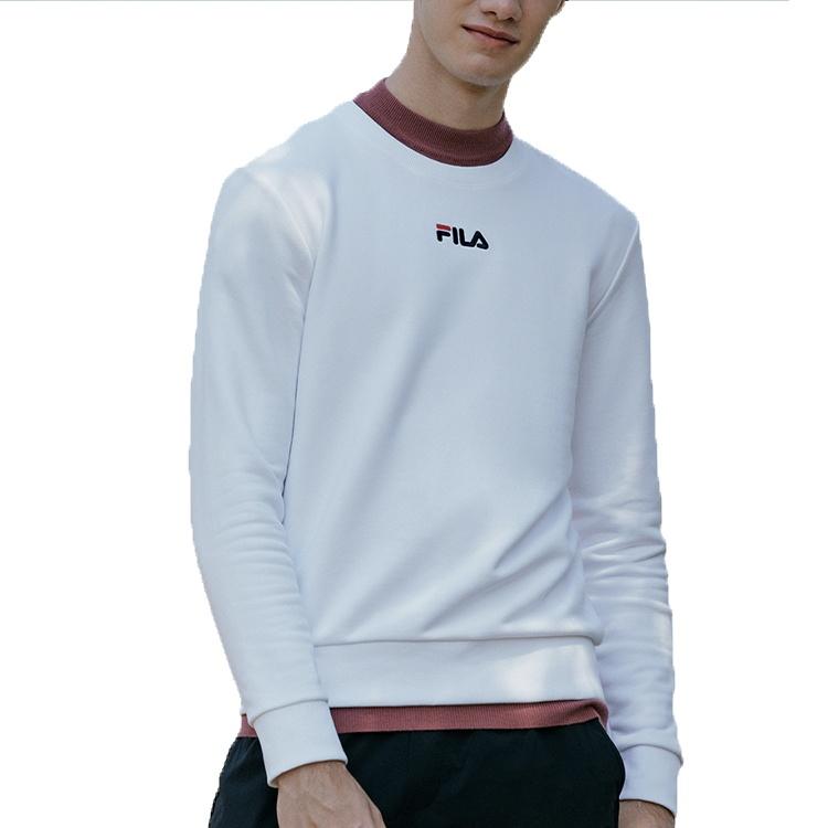 Fila Sweatshirts Men's White Crew Neck Moderate Regular F51M048250FWT