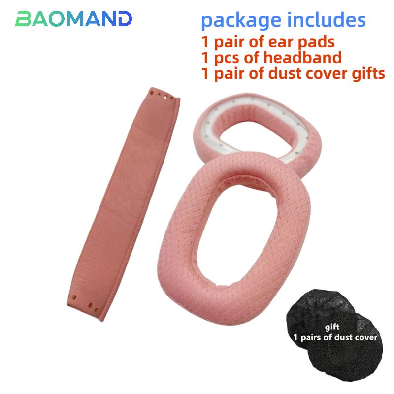 1 Set Replacement Ear Pads Earpads Headband for Logitech G435 G335 Headphones Memory Foam Ear Cushion Cover