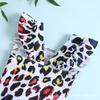 Leopard Print Ruffle Girls' One-Piece Swimsuit