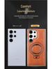 Samsung S26 Ultra Leather Magnetic Stand & Drop-proof Racket Case