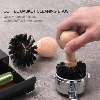 1 Stück/2 Stück Tragbarer Kaffeepress-Reinigungspinsel Espresso Kaffeemühlen-Reinigung für Sieb Barista Küche
