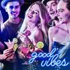 DECANIT Good Vibes Neon Sign for Bedroom Wall Decor Powered by USB Neon Light, Ice Blue Color,16.1"x8.3"x0.6"