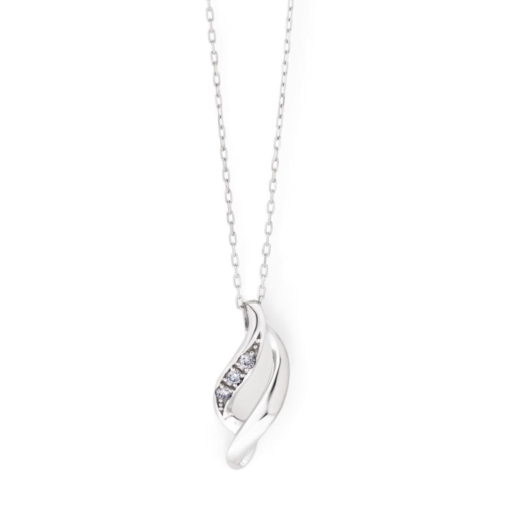 Estelle Official Women's Necklace, 10K White Gold with Diamonds, 0442-0076-0020-0000