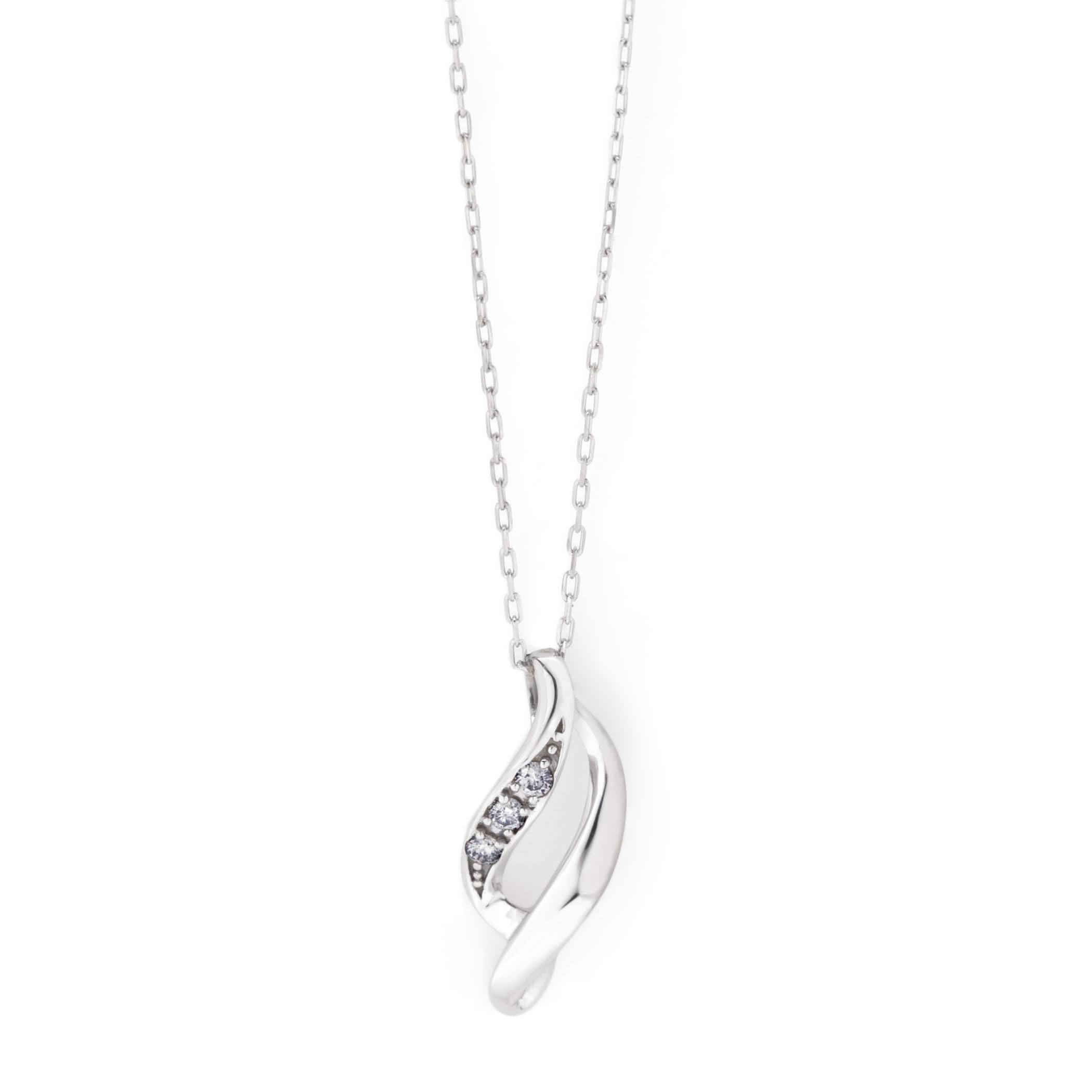 

Estelle Official Women s Necklace, 10K White Gold with Diamonds, 0442-0076-0020-0000