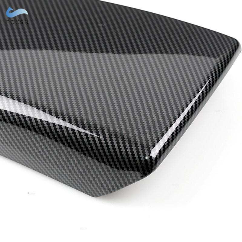 Car-styling Carbon Fiber Texture Center Control Armrest Storage Box Cover Trim For Honda Accord 10th 2017 2018