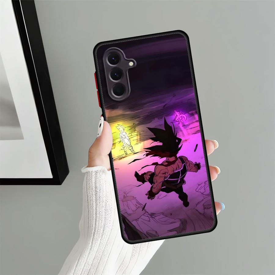 Back Phone Cover Case for Samsung Galaxy A21s A52 A56 A35 A36 A34 A25 A26 A24 A53 A73 A22 A54 Dragon Ball Cute Goku