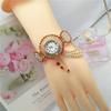 New Rhinestone Quartz Watch with Alloy Bangle - Elegant Women's Business Timepiece