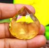 95.90 Carat Exclusive Quality EGL Pear Shape Certified Yellow Citrine Lab Created Gemstone SN393