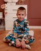 Boys’ Pajama Set – Warm Fleece Lining, Snap Top, Printed Design, Demi-season, 6077-024-33-4 HC