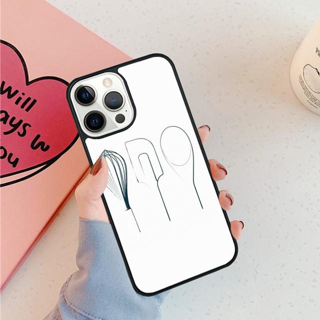 

Love Baking Chef Knife Phone Case For iPhone 17 Air 15 16 16e Pro Max 11 12 13 14 Cover For iPhone 17 Air Max Plus Fundas iPhone 16pro max