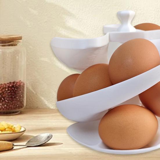 Egg Roller 3D Printed Rolling Fridge Egg Organizer Large Capacity Easy To Clean Egg