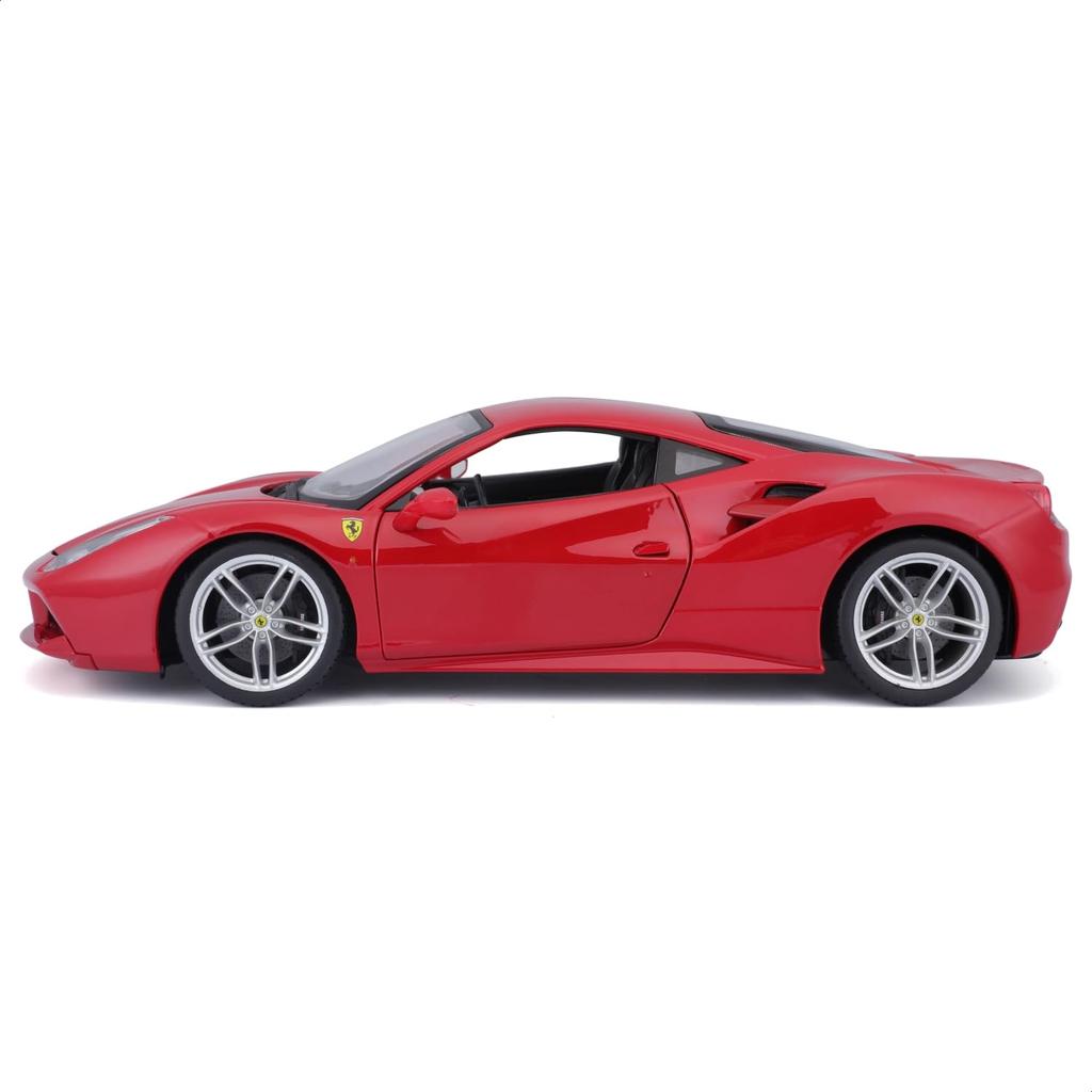 Bburago 1/18 Scale Ferrari 488 GTB Red / Diecast Model Car Finished Product 18-16008