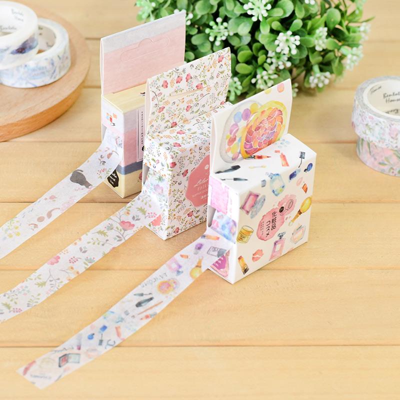 21 Design Original Paper Washi Tape Flower 15mm Adhesive Masking Tapes DIY Decoration Stickers