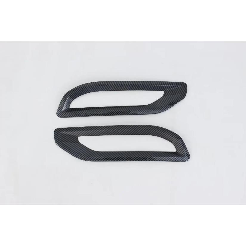 For Mitsubishi Outlander 2024 ABS Glossy Black Rear Fog Light Frame Cover Trim Tail Bumper Strip Car Accessories