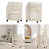 Rolling File Cart Mobile Bookcases Storage Bin Multifunction Under Desk File