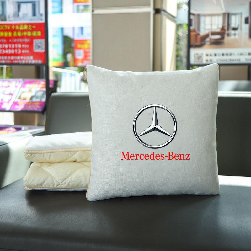 D5Car Pillow Quilt Dual-use Air Conditioning Blanket Cushion For Mercedes Benz W203 W204 W205 W206 W212 CLK GLA B C E S Accessorie
