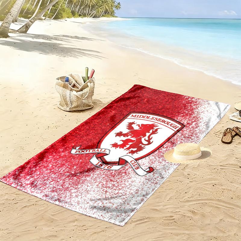Middlesbrough Handtuch, Großes Weiches Schnelltrocknendes Handtuch für Strand Camping Schwimmen