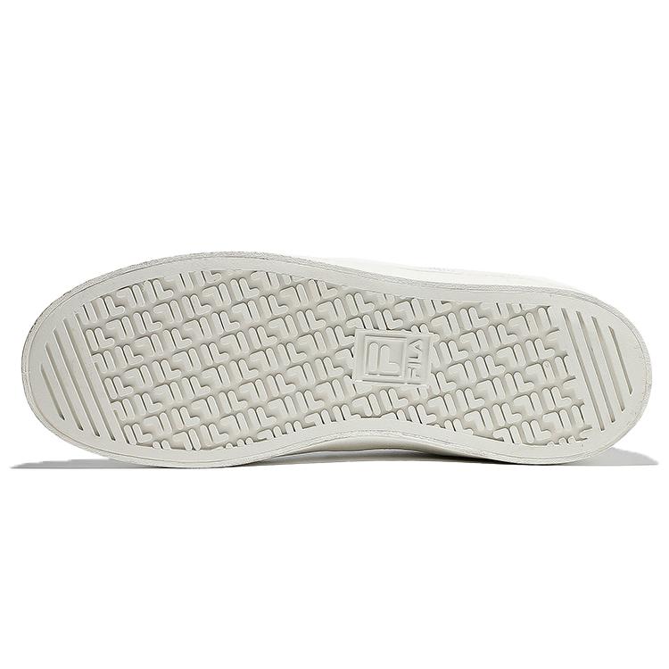FILA Court Deluxe Casual Low top Skateboard Shoes Unisex Beige White Blue Korean Style 1TM01783E_922
