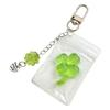 Resin Four Leaf Clovers Charm Keychain Lanyard Bag Pendant Fashionable Key Ring Mobile Phone Decoration for Women