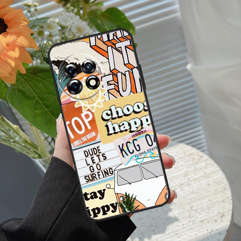 Surf Beachy Blue Summer Collage Case For OnePlus 15 15R 13 13T 13R 12 12R 11 10 10R 10T 8T Nord 5 CE 4 2 3 Lite N20 N30 Cover