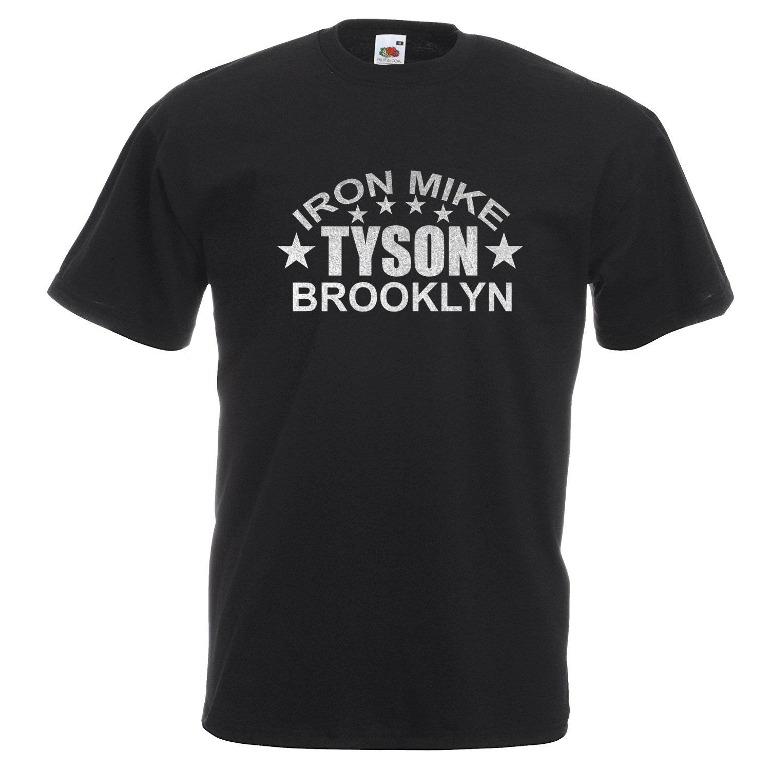 Adults Iron Mike Tyson Brooklyn Boxing Champion Sports Unisex Black TShirt 2XL