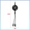 1Pcs Car Mounted Telescopic Three In One Mobile Phone Charger For Volvo XC60 XC90 S60 S80 S40 V40 V60 V70 V50 XC70