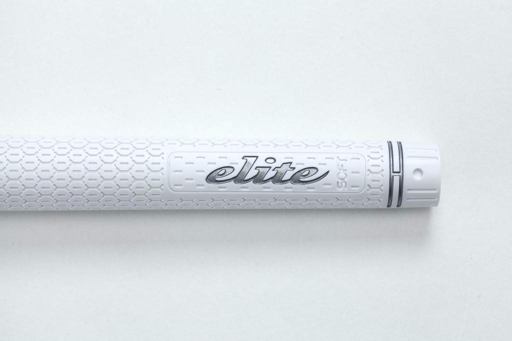 Elitegrips Golf Grips TD50 SOFT Silver No Backline 7-piece Set, White,