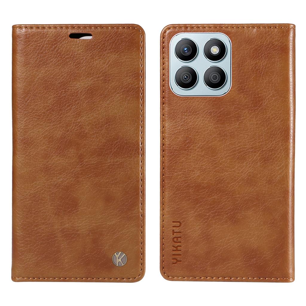 YIKATU YK-006 For Honor X8b 4G Magnetic Case Litchi Texture Stand Phone Cover
