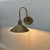 Modern Raw Brass Cone Wall Sconce – Handmade Minimalist Light Fixture