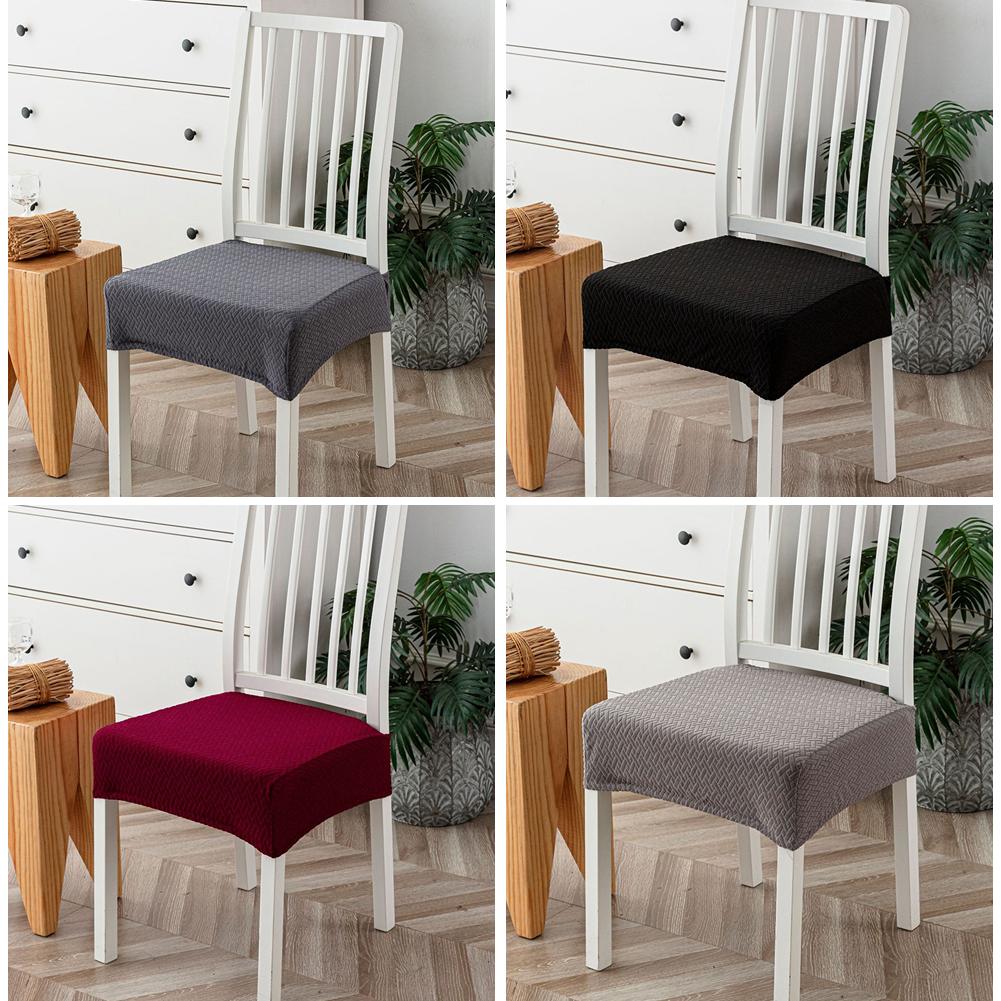 1PCS Waterproof Chair Covers Jacquard Fabric Elastic Edges Universal Size For Indoor Outdoor Dining Furniture Protection Set