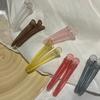 Frosted Duckbill Hair Clips 2Pcs Colorful Hairpins For Fixing Bangs Fashion Barrettes Hairdressing Headwear Hair Accessories