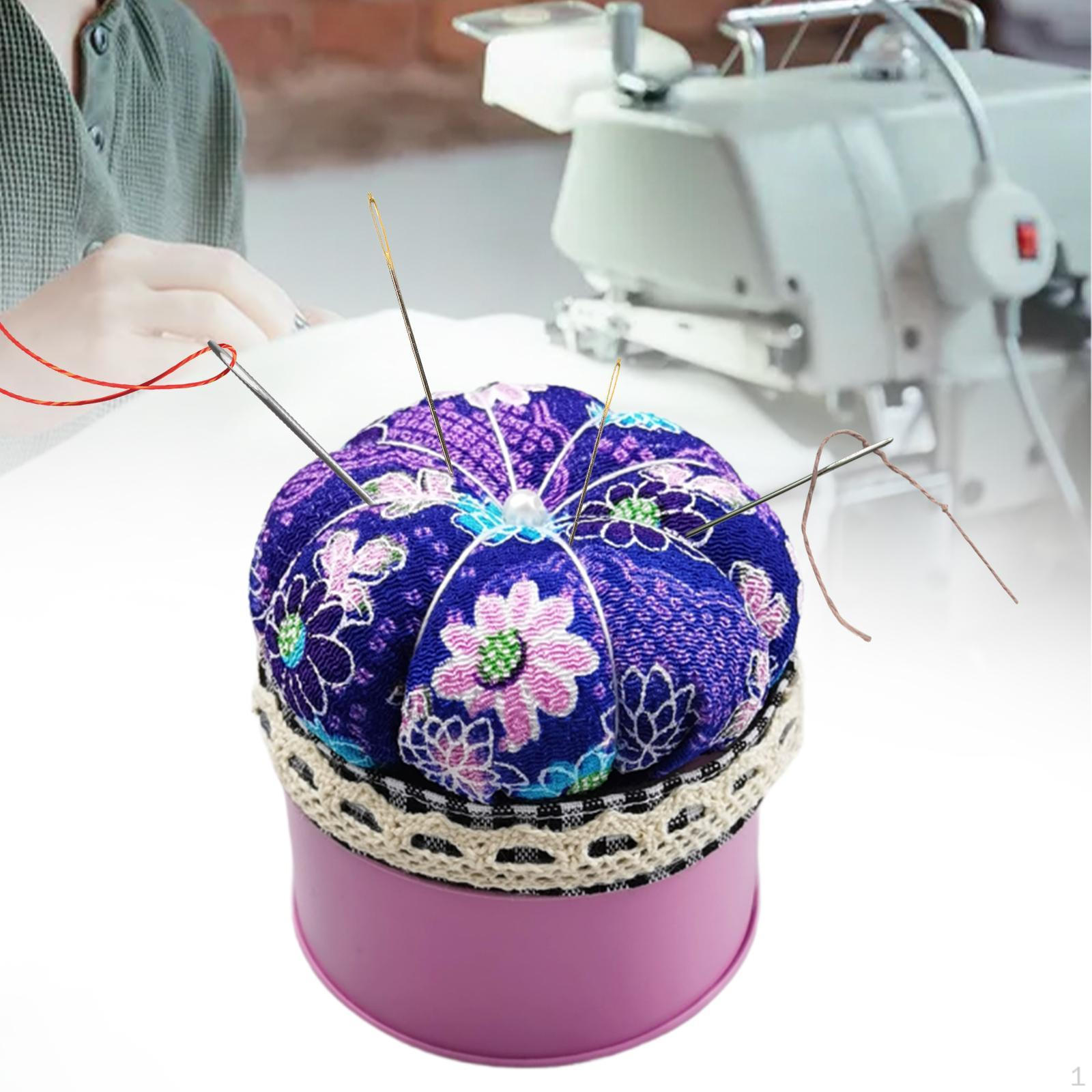 

Игольница Подушечка для иголок Держатель для головы Скрепки для квилтинга в форме тыквы фиолетовый