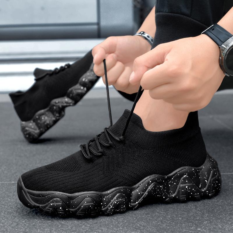 Men Casual Sport Shoes Breathable Lightweight Sneakers Outdoor Mesh Black Running Shoes Athletic Jogging Tenis Walking Women