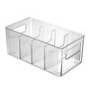 Acrylic Cosmetic Storage Box Large Capacity Transparent Desktop Skincare Basket Portable Kitchen Divided Organizer
