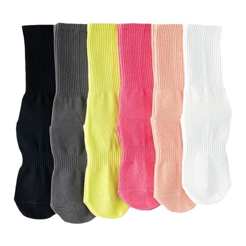 Women's Non-Slip Mid-Calf Yoga and Dance Socks - Sweat-Absorbent Indoor Fitness Socks
