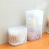 PP Cotton Swab Box Transparent With Lid Storage Organizer Easy To Use Two Compartments Storage Dispenser Bathroom