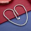 925 Sterling Silver Fashion Beaded Necklace - Banquet Gift Jewelry