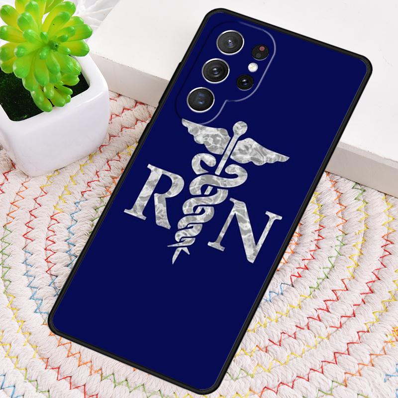 Medizinische Schlangen Krankenschwestern Kaduceus Flagge Silikon Handyhülle Für Samsung Galaxy note 10 pro S26 S25 S24 S23 S22 S21 Plus Ultra Hülle