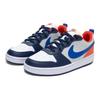 Nike Court Borough Breathable Low Top Kids' Skateboarding Shoes White Blue Sneakers DV5456-401